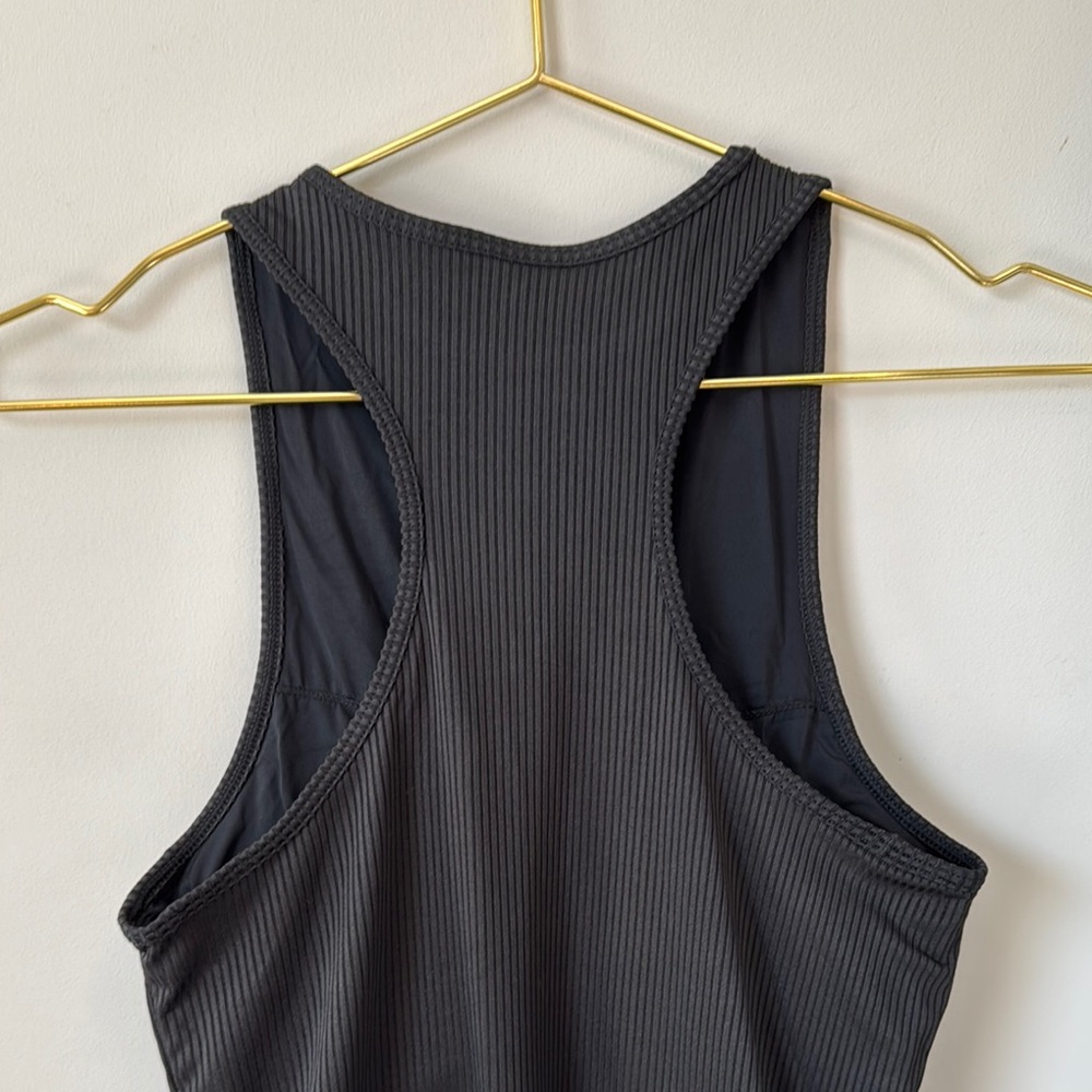 Black Ribbed Bodysuit - Picture 5 of 6
